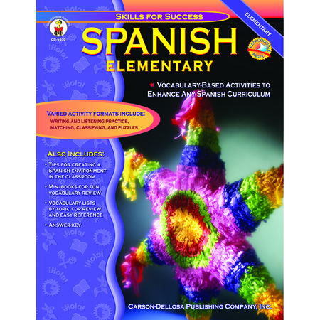 CARSON DELLOSA Skills for Success Spanish Resource Book, Grades K-5, Paperback 4300